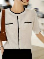 Premium Luxe Knit Short Sleeve Top - Image 2